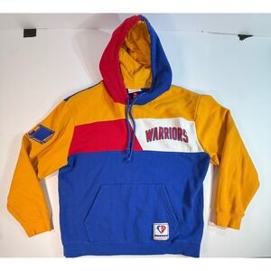 Mitchell & Ness Golden State Warriors NBA 75th Anniversary Hoodie Blue Yellow XL